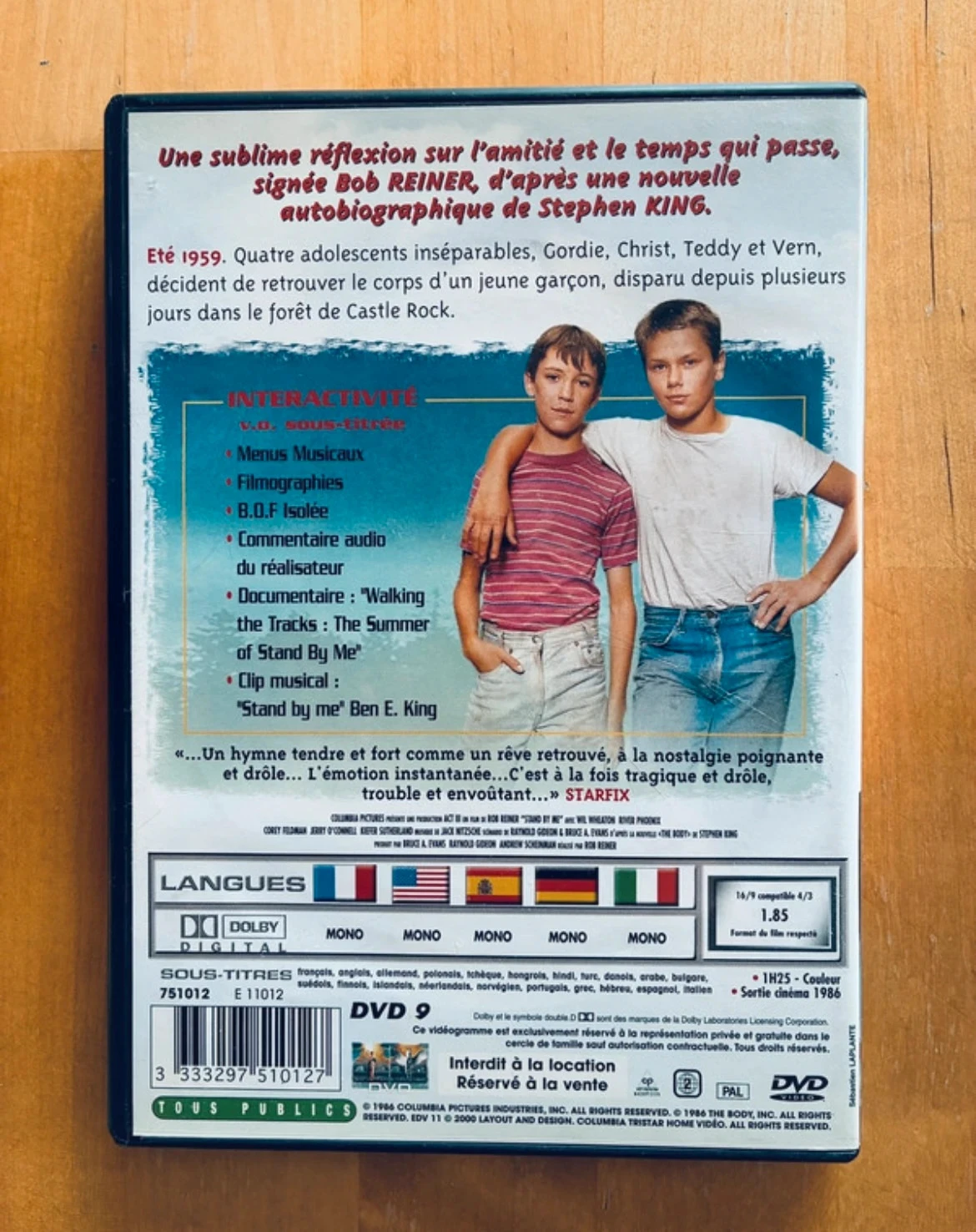 Soporte de DVD Stand by Me Stephen King. – photo 3